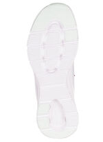 SKECHERS, trendige Damen-Sneaker, mit geformter Slip-Ins Fersenplatte WEISS-BORDEAUX